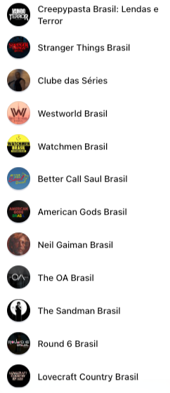 Páginas do Facebook