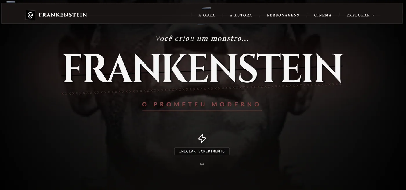 Portal Frankenstein — O Prometeu Moderno, de Mary Shelley
